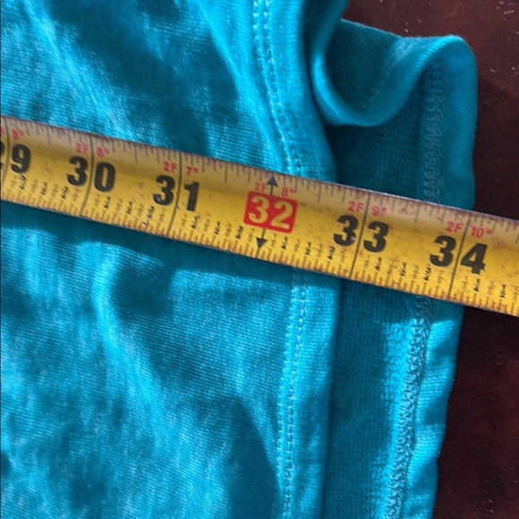 Time and Tru Teal Long Sleeve Sweatshirt Dress - Picture 7 of 7